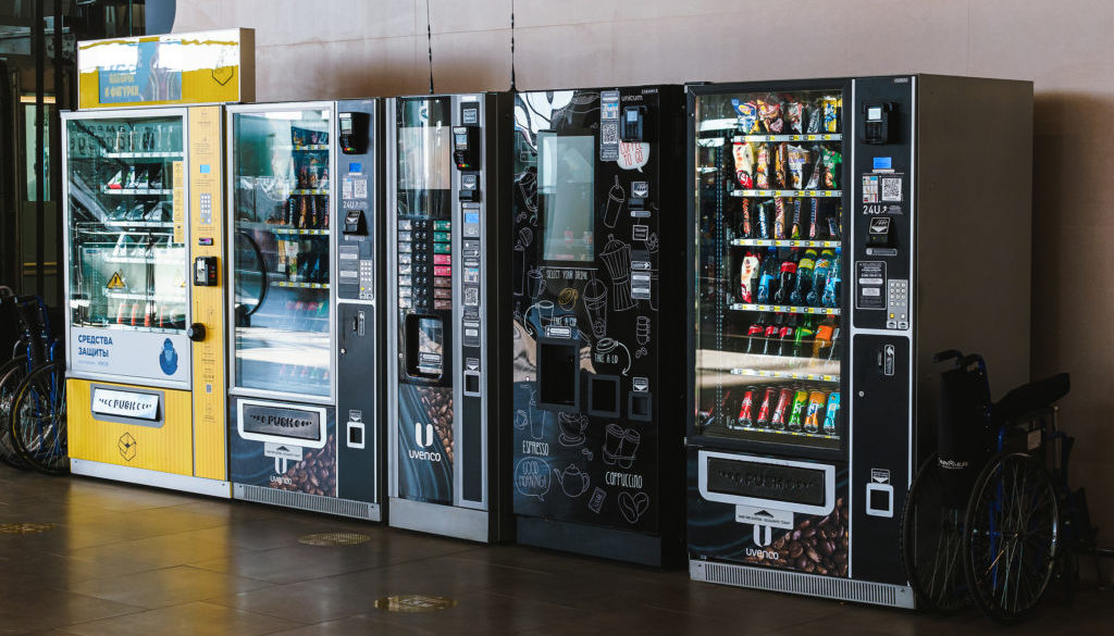 Rostov-on-don, Russia - October 7, 2020: Vending Machine For Dri
